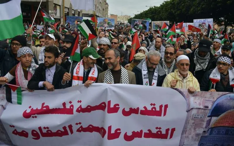 Duizenden Marokkanen op straat tegen erkenning Jeruzalem als hoofdstad Israël