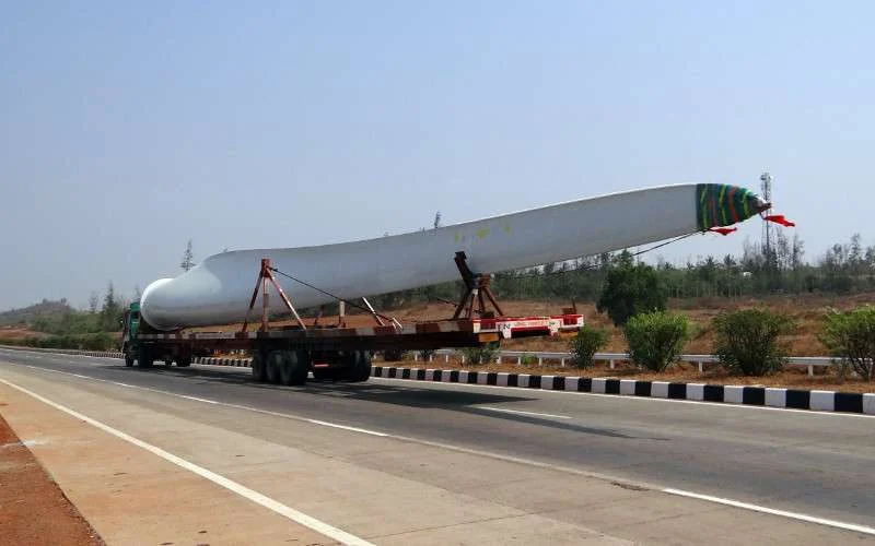 Eerste "made in Morocco" windmolenblad klaar