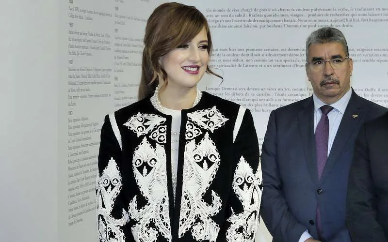 Lalla Salma stijlvol in Mohammed VI museum Rabat (video)