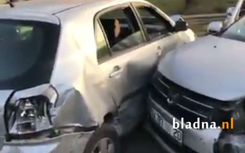 Zwaar ongeval in Salé, vrachtwagen ramt meerdere auto's (video)