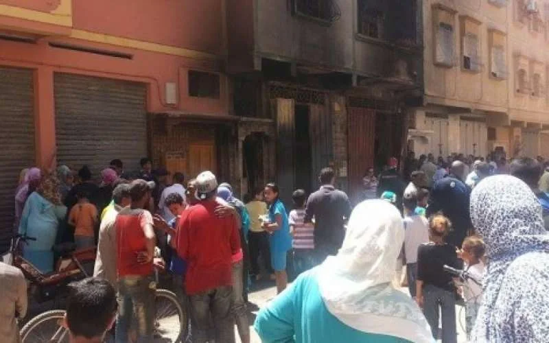 Huis in brand na ontploffing telefoonlader in Marrakech