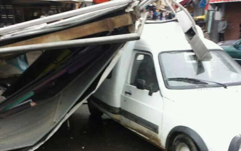 Veel schade door windstoten in Casablanca (foto's)