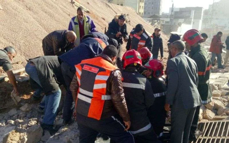 Gewonden na instorten muur markt in Marokko