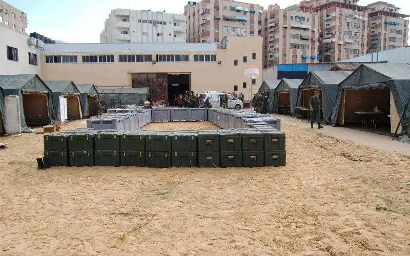 Veldhospitaal Marokkaans leger in Gaza klaar (video)