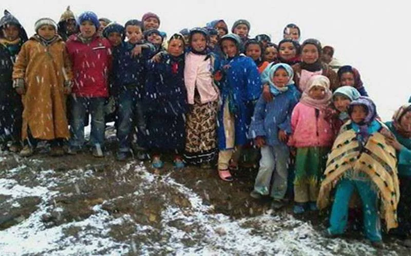 Verenigde Arabische Emiraten verdelen hulp onder bevolking regio Ifrane