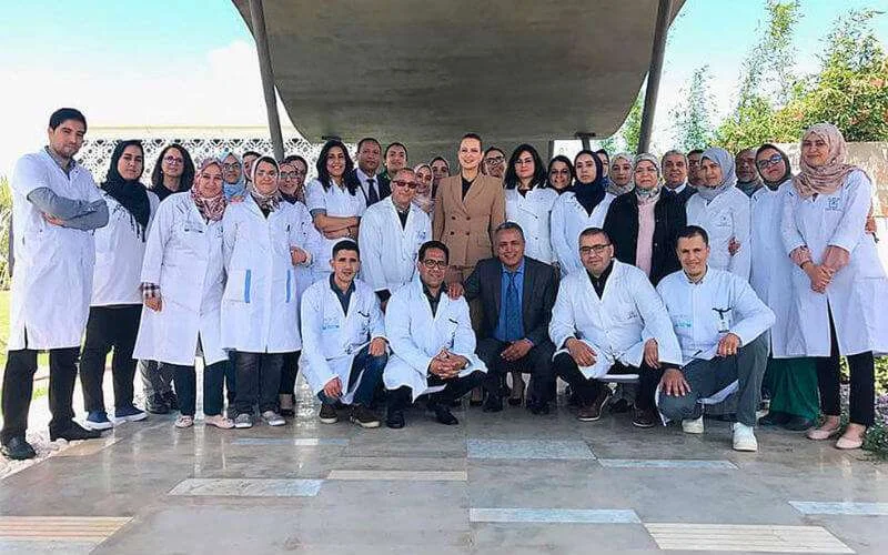 Lalla Salma is terug en bezoekt kankercentrum