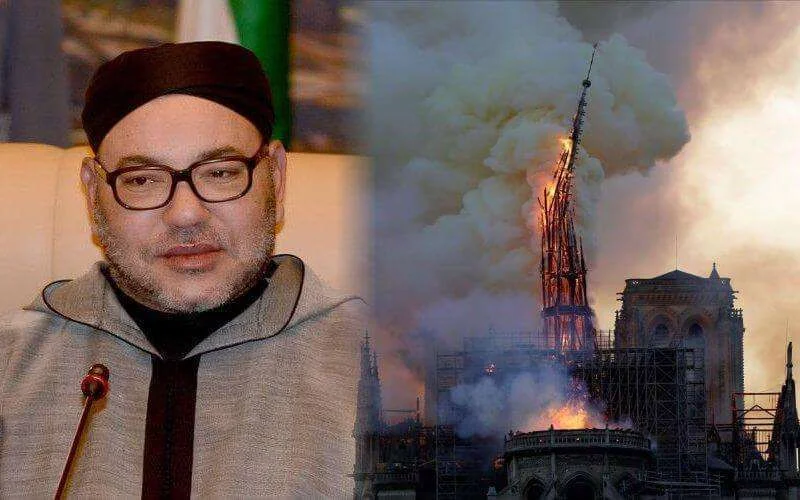 Koning Mohammed VI gaf 2 miljoen euro voor Notre-Dame in Parijs