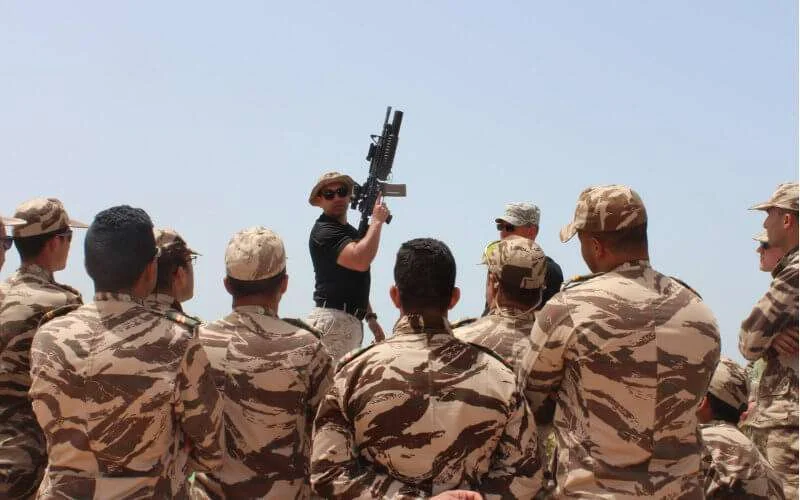 Amerikaanse militairen bezoeken Marokko