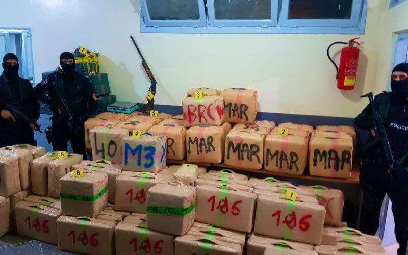 Marokko: achtervolging tussen politie en drugssmokkelaars (foto's)