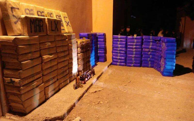 Marokko: ruim 6 ton drugs onderschept in Guelmim (foto's)