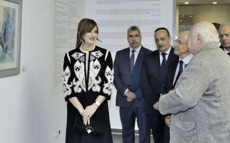 Lalla Salma verrast met bezoek aan museum