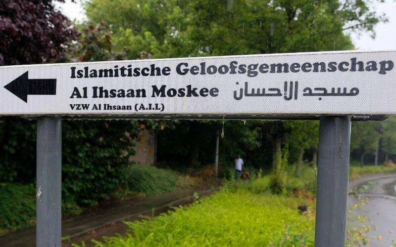 Moskee vernield in België