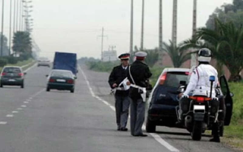 Mooie vangst in huurauto op snelweg Casablanca