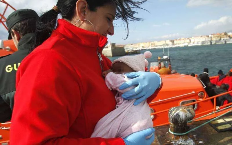 Baby geboren tijdens redding migranten nabij kust Marokko