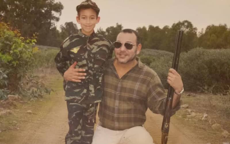 Koning Mohammed VI in Bouznika om te jagen