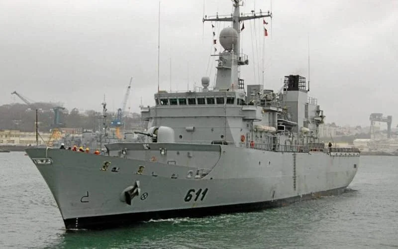 Franse en Marokkaanse marine doen oefening voor de kust van Marokko