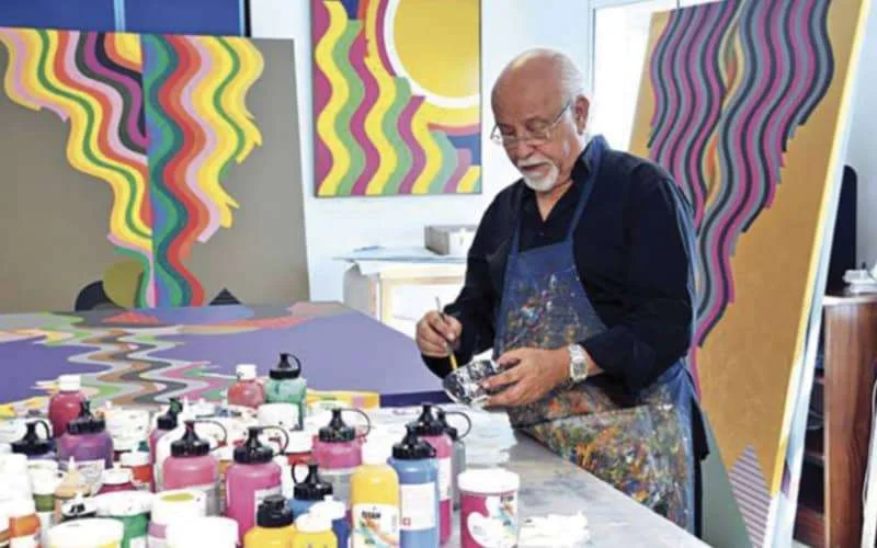 Schilder Mohamed Melehi vecht tegen corona