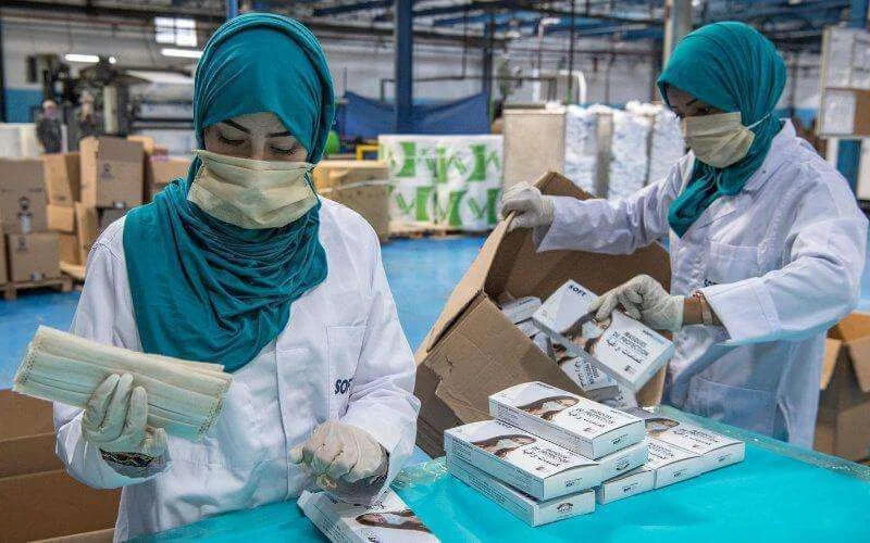 Marokko produceert 16 miljoen mondkapjes per dag