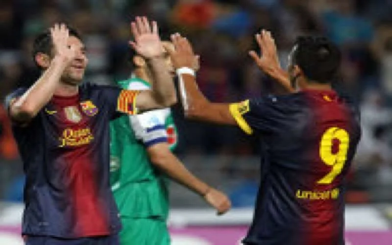 Wedstrijd FC Barcelona - Raja Casablanca van 28 juli 2012