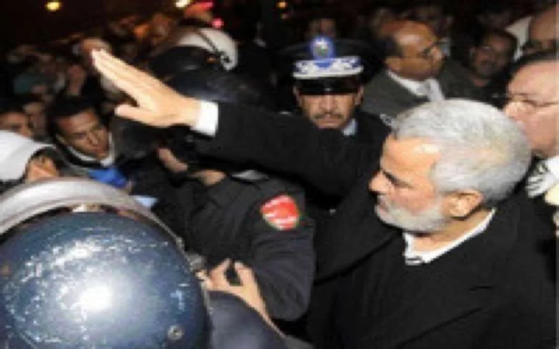 Benkirane bekogeld tijdens demonstratie in Marrakech 