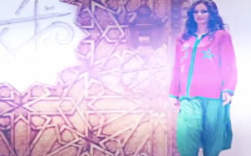 Kaftan modeshow op Artisan Expo Marrakech