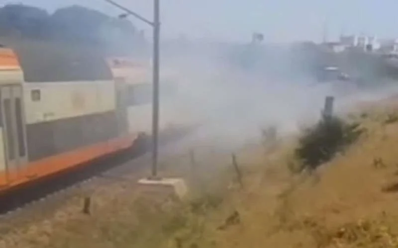 Trein vliegt in brand in Marokko