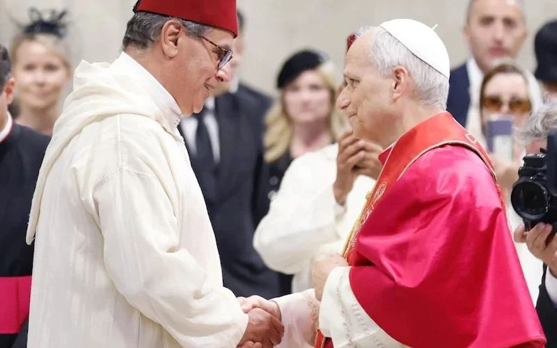 Marokkaanse premier Akhannouch bij nieuwe Paus 