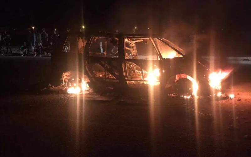 Bus volledig uitgebrand in Nador