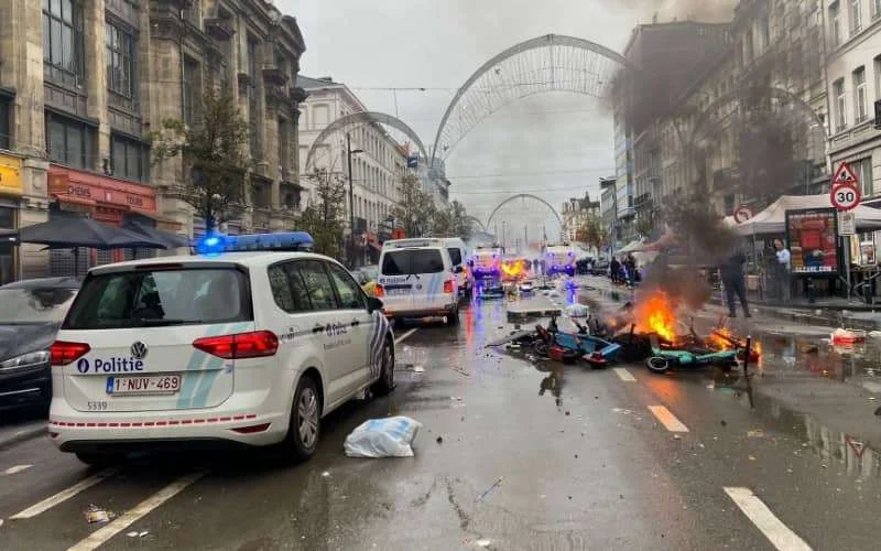 Zware rellen in België na WK-overwinning Marokko