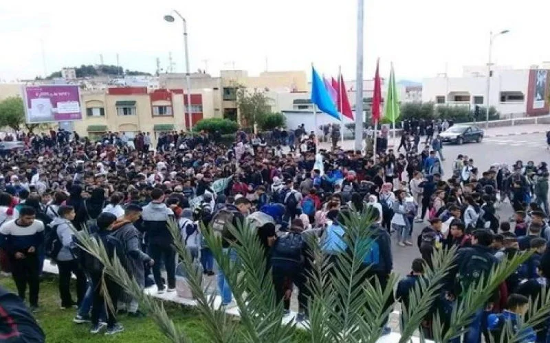 Noord Marokko demonstreert voor betere gezondheidszorg 