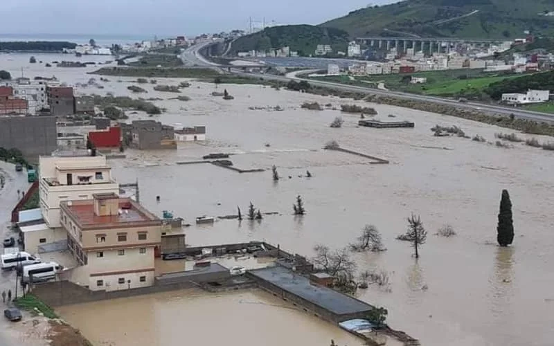 Ksar Sghir onder water (video)