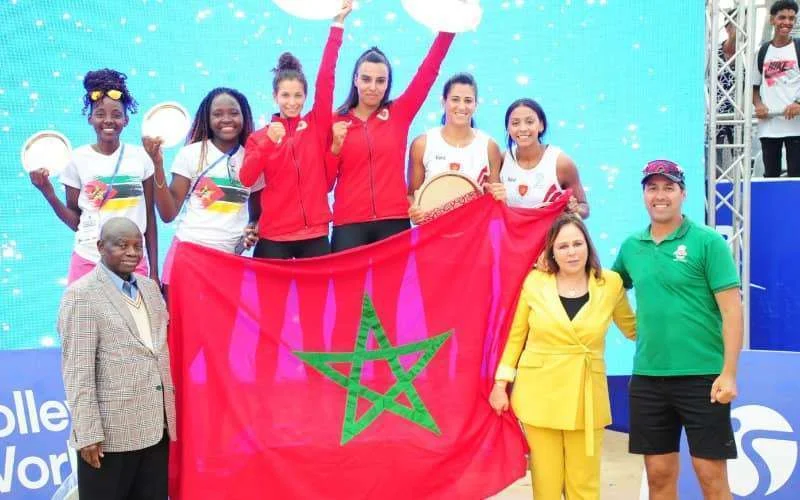 Marokko is Afrikaanse kampioen beachvolleybal