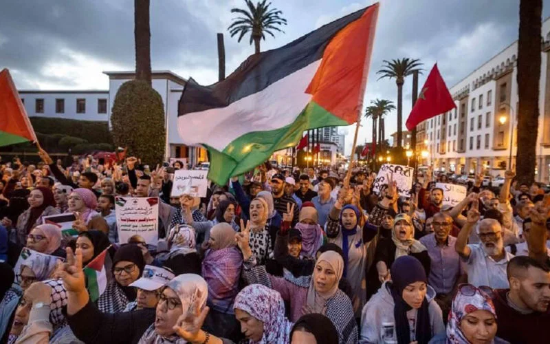 Pro-Palestijnse protesten in Marokko beïnvloeden oorlog in Gaza