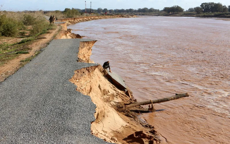 Verkeer in Marokko lamgelegd door noodweer