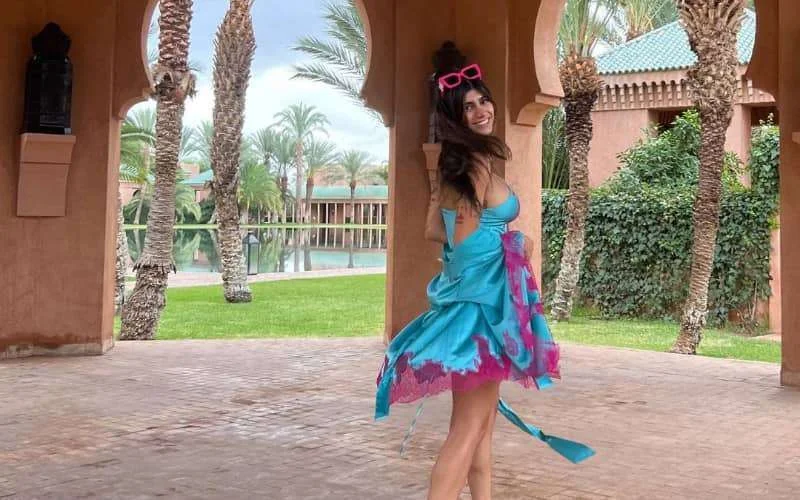 Libanese influencer Mia Khalifa deelt foto's in Marokko