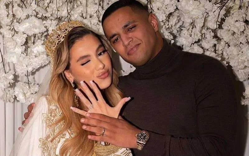 Mohamed Ihattaren trouwt met TikTokster Yasmine (foto's)