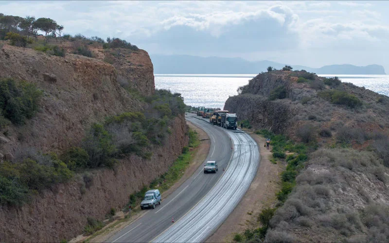Make-over N16 kustweg in Noord-Marokko bijna klaar (video)