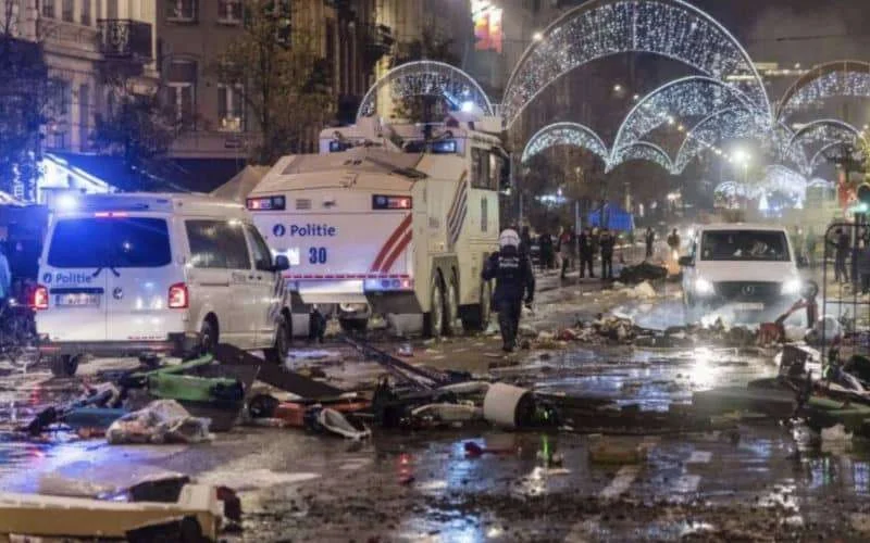 Brussel: onderzoek naar politiegeweld na wedstrijd Marokko-Frankrijk