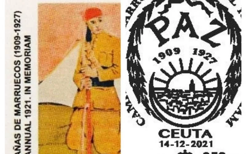 Spanje: postzegel als eerbetoon aan slag bij Anoual