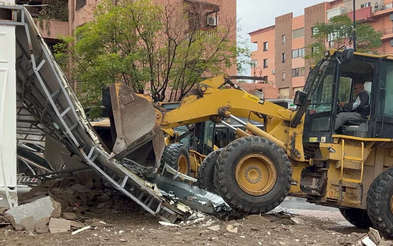 Sloopwoede in Marrakech: café tegen de vlakte