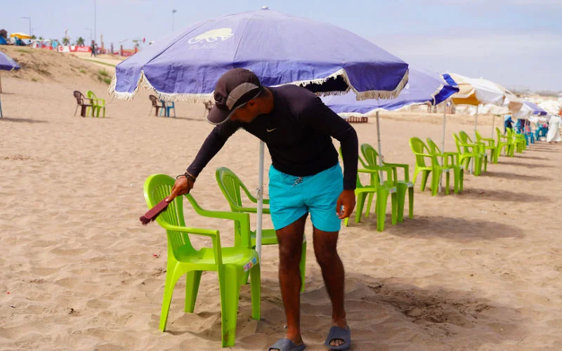 Gezin aangevallen om plekje op strand in Al Hoceima 