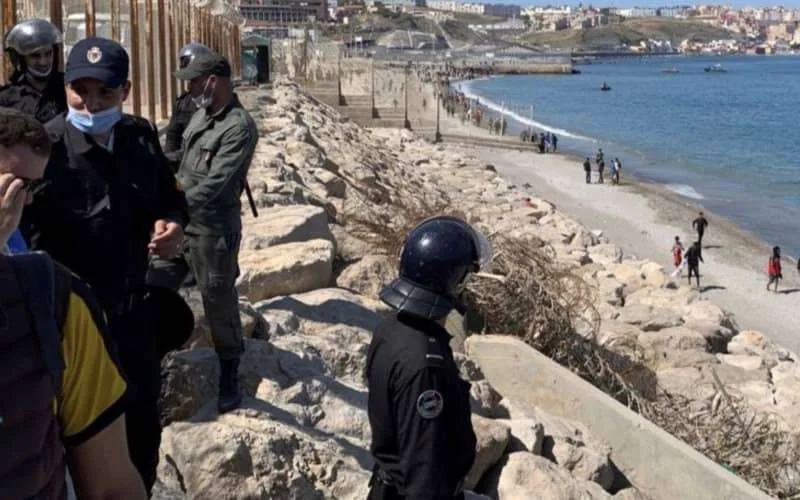 Kustgrens Sebta streng bewaakt door Marokko