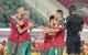Voetbalwedstrijd Marokko-Gabon op 7 oktober