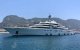 Superjacht Russische miljardair Roman Abramovich voor kust Marokko gezien