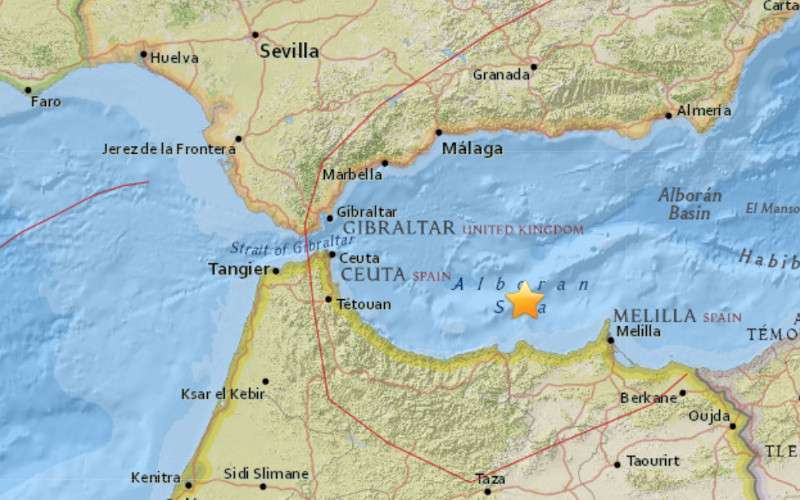 Dubbele aardbeving voor kust Al Hoceima en Nador Dubbele aardbeving voor kust Al Hoceima en Nador