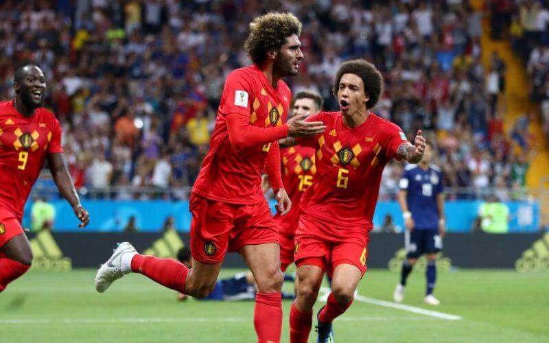 België naar kwartfinale WK dankzij Fellaini en Chadli