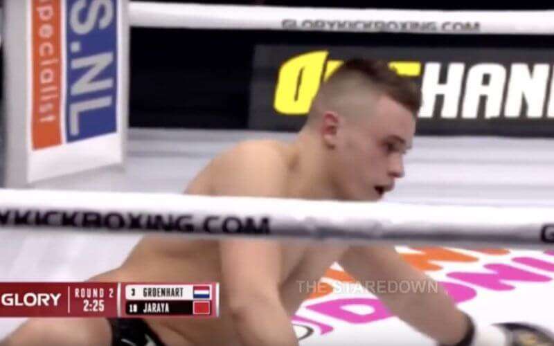 Mohamed Jaraya knockout geslagen door Murthel Groenhart (video)
