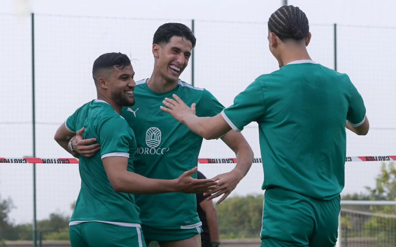 Marokko traint voor duel tegen Zambia (video)