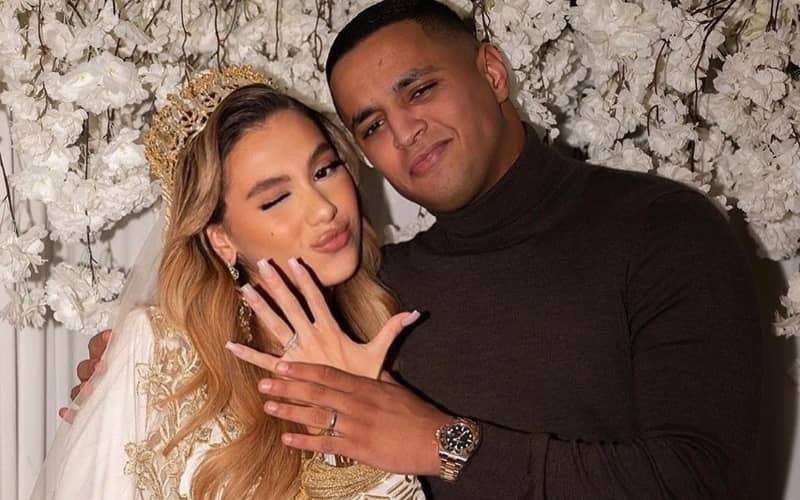 Mohamed Ihattaren trouwt met TikTokster Yasmine (foto's)